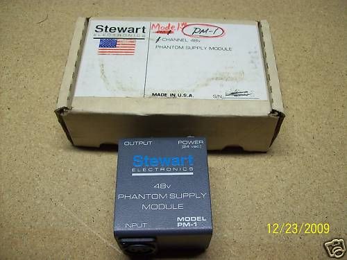 Stewart Electronics 48V Phantom Supply Module PM 1