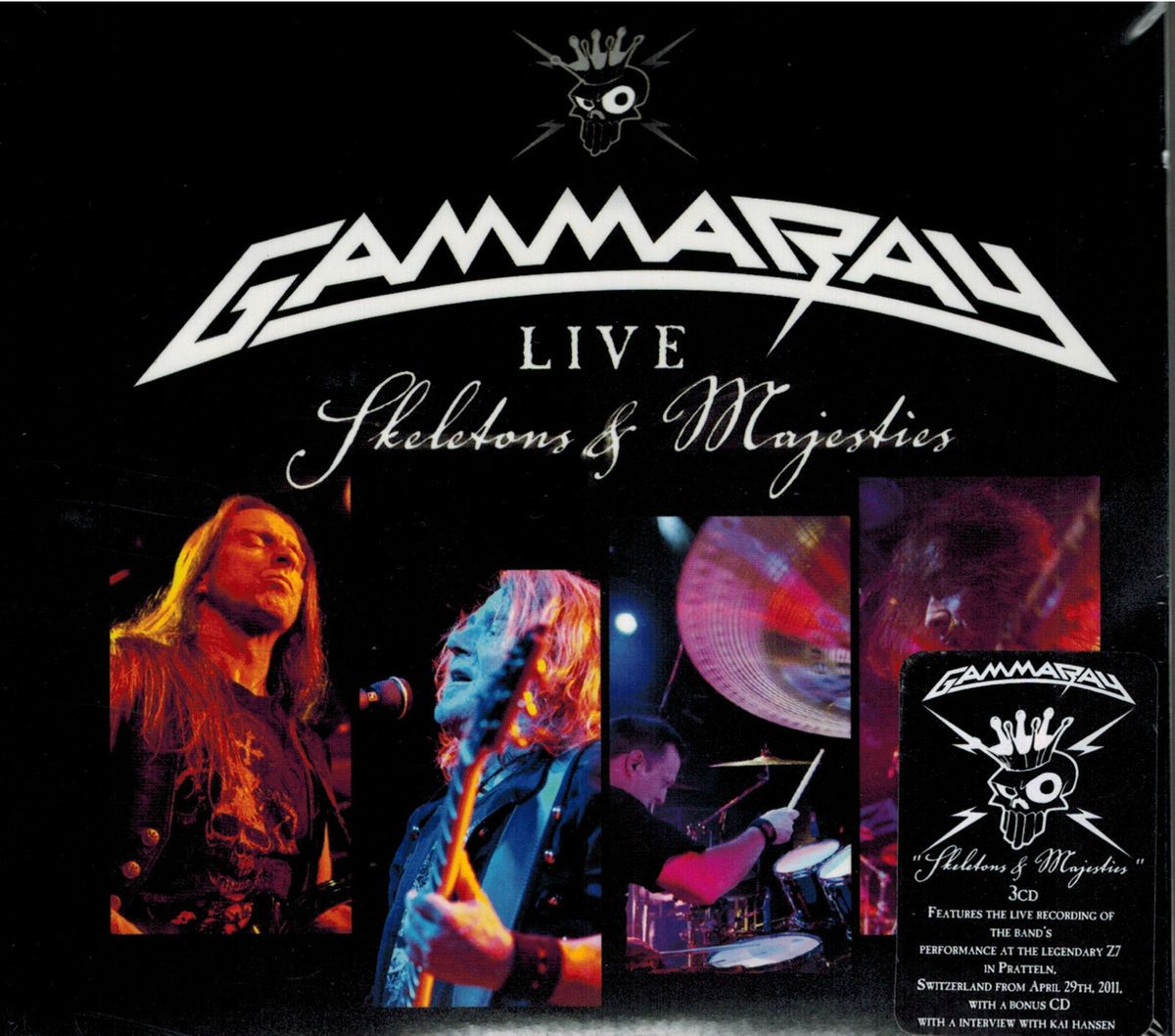GAMMA RAY skeletons and majesties   live 3 CD   DIGIPAK EDITION