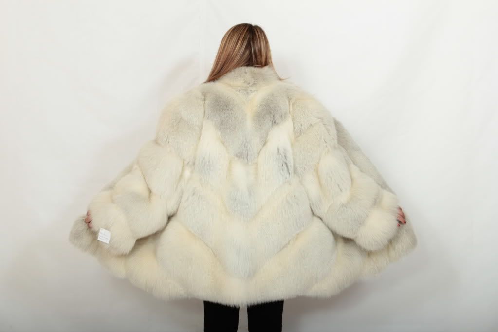 Jacket Fur Fox Polar Fuchs Pelz Mantel Manteau Fourrure Giacca