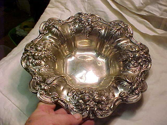 RARE Reed Barton Francis L Sterling Silver Bowl 21 oz Very Fancy Bowl