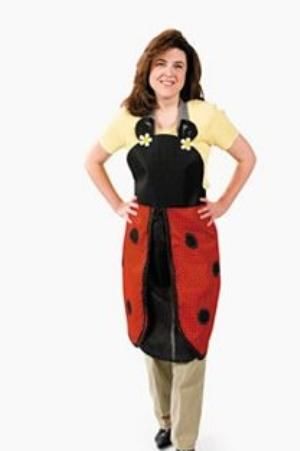 Ladybug Apron. Flutter around your kitchen in this fun look Cotton