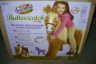  Interactive FurReal Friends Butterscotch 3 ft Soft Pony Horse Toy NEW