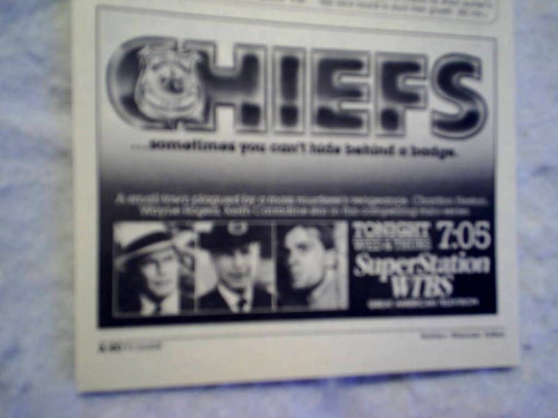 1987 Chiefs Keith Carradine Charlton Heston Wayne Rogers Ad Print Only