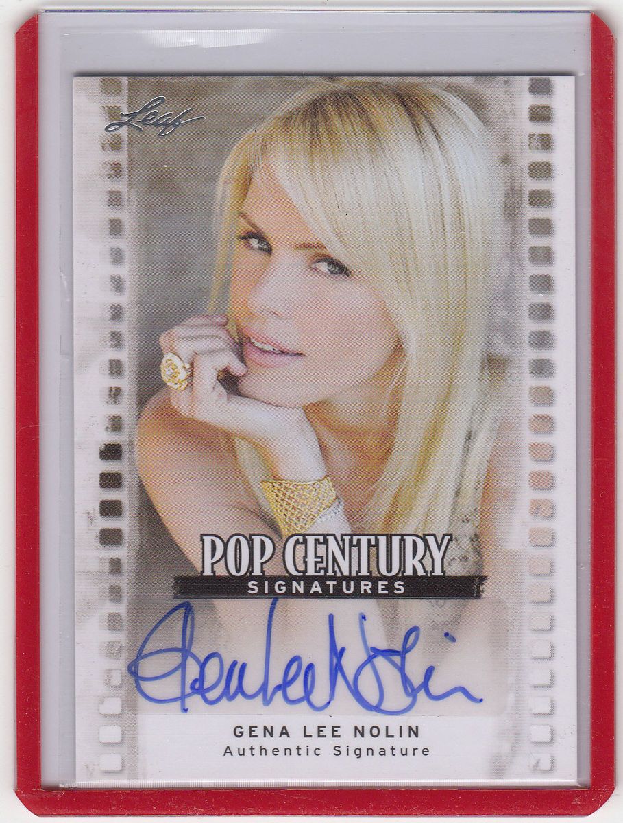 2011 Leaf Pop Century Gena Lee Nolin  Baywatch Auto