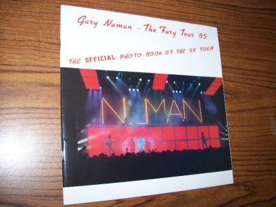 gary numan the fury tour book 1985 rare tons of pics