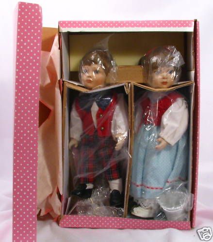 Paradise Galleries Jack Jill Porcelain Ed Dolls