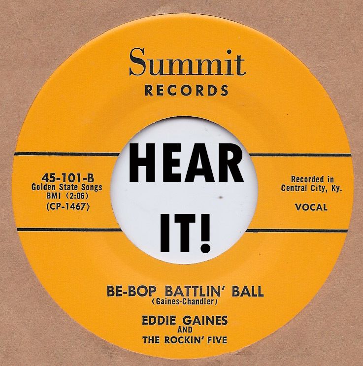 Rockabilly Eddie Gaines Be Bop Battlin Ball Summit