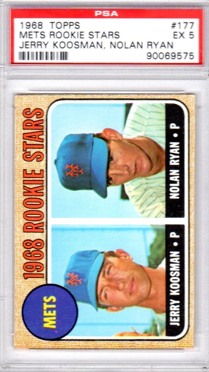 1968 TOPPS NOLAN RYAN ROOKIE PSA 5