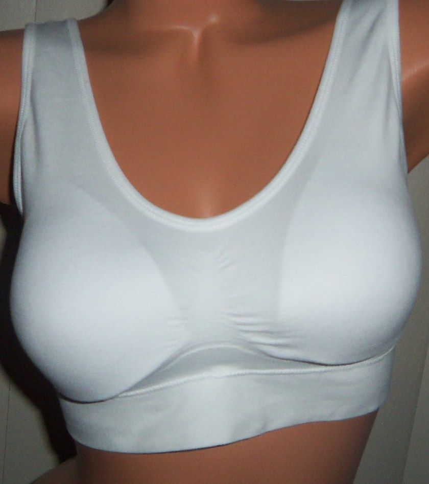 X3 Genie Bra with Pads XL White New Without Tags