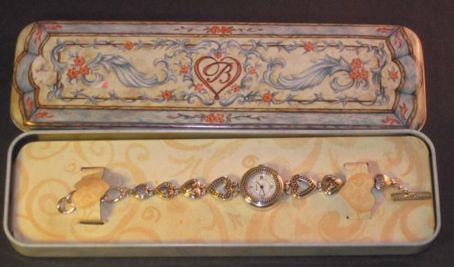 Brighton Genoa Japan Movement Silver Heart Womans Watch