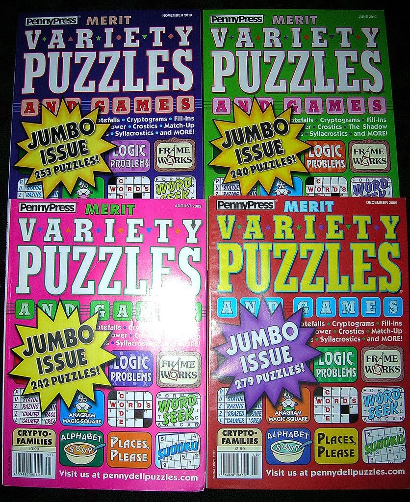 MERIT VARIETY PUZZLES & GAMES JUMBO Logic Sudoku Puzzle PENNY PRESS