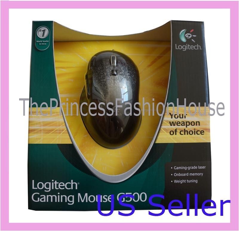  in Box Logitech Gaming Mouse G500 USB Laser Programmable PC Mac
