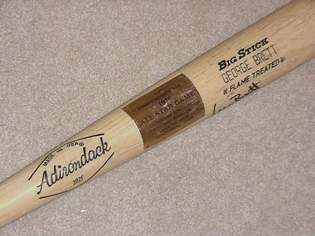 George Brett Signed 1976 All Star Game Bat Royals HOF