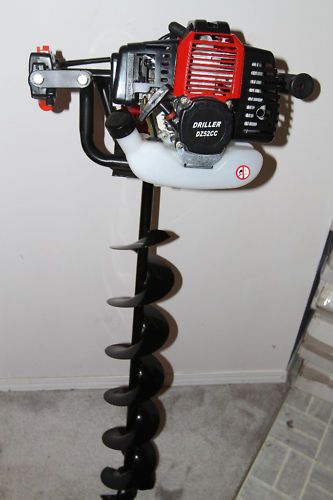 New Earth Auger Post Digger Ice Drill 52cc 8 Ice Bits