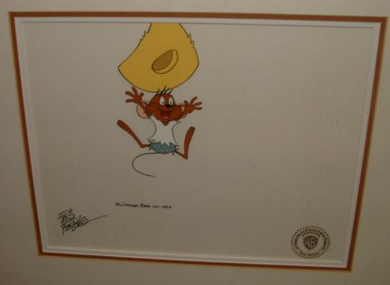 Friz Freleng Signed Production Cel 1983 Speedy Gonzalez