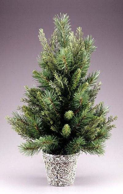 items 2 5 potted cedar pine artificial christmas tree unlit
