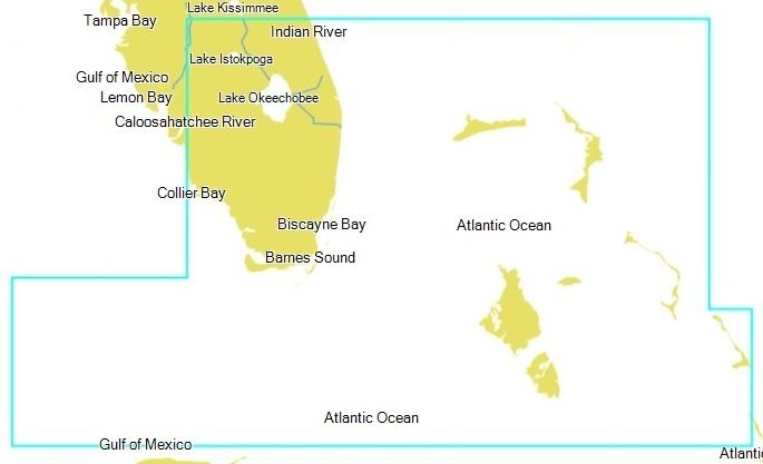 Garmin BlueChart g2 Vision VUS010R Southeast Florida Aug 2011