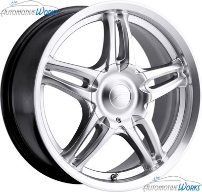 17x7 5 Platinum 269 Fury 5x120 5x112 42mm Silver Wheels Rims inch 17