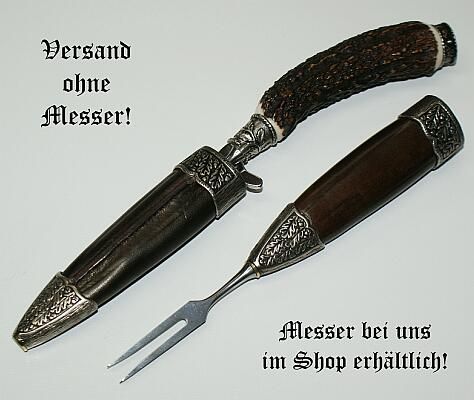 Fuhrmannsbesteck Gabel F Jagdnicker Jagdmesser Jagd Neu