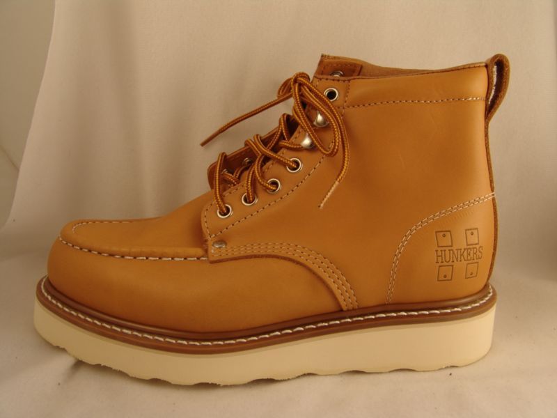 mens gear box hunkers tan leather work boots 8 5 ee