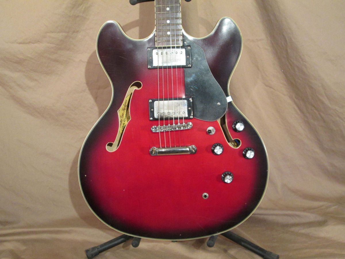 Mike Gee Kustoms USA Custom Shop Bluesman Dot Deluxe / Cherry Burst