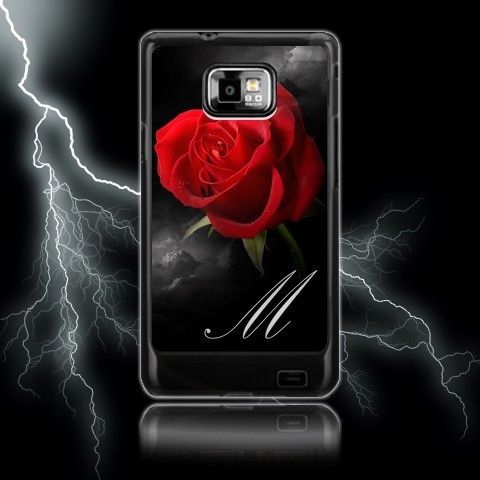 Red Rose Custom Samsung Galaxy S2 SII Case  Personalised