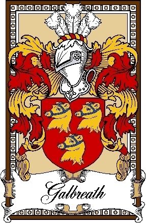  Family Crest 6" Decal Scottish BP Galbreath