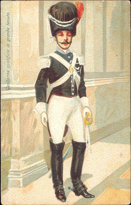 click click y321 vatican gendarme pontificio grand uniform ca 1899