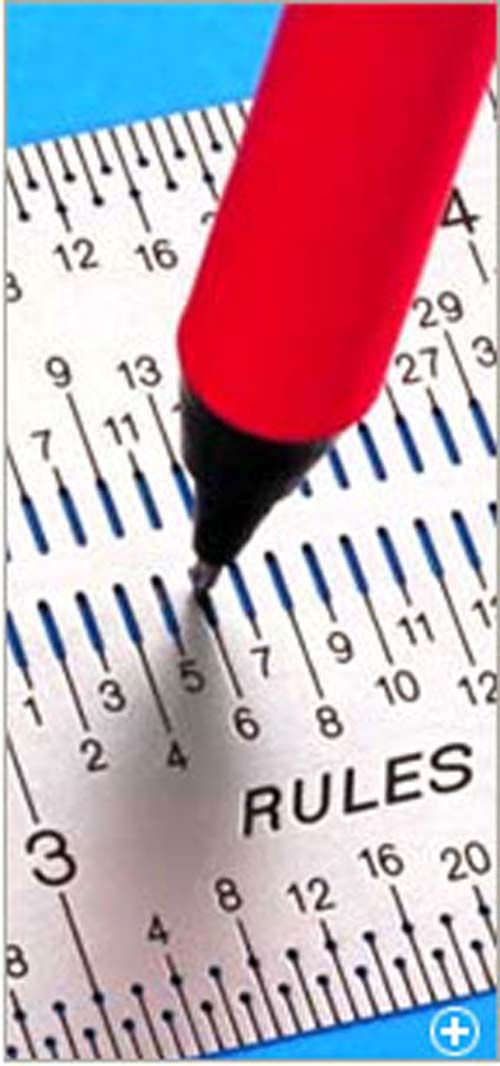 Incra Marking Rules have the most precise marking system available