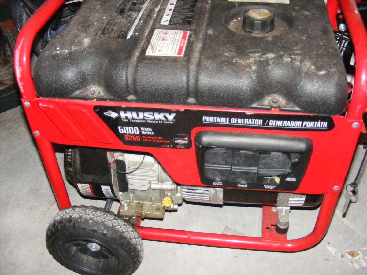 Husky 5000 Continuous 6500 Peak Watt Generator