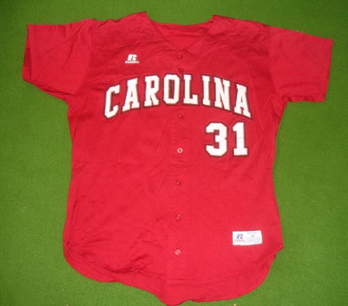 USC Gamecocks Game Used Baseball Jersey 31 Pelzer Gamecock Shoppers