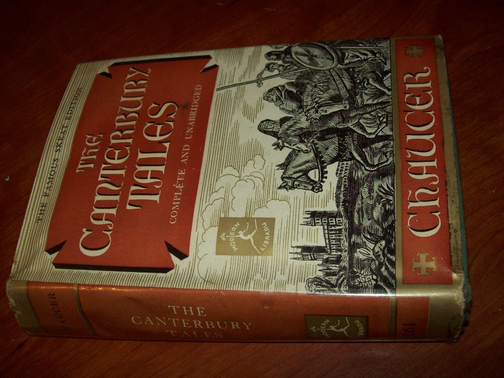  1929 Canterbury Tales Geoffrey Chaucer Skeat Edition Complete