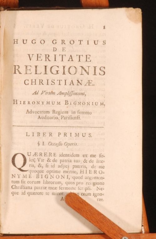 1700 de Veritate Religionis H Grotius Latin Protestant