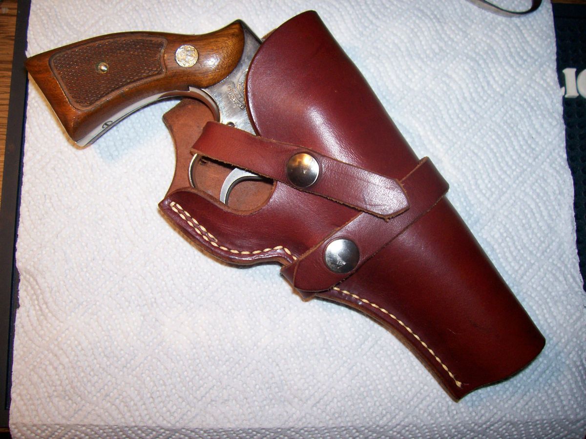 George Lawrence leather pistol holster 543 Smith Wesson K frame 4 RH