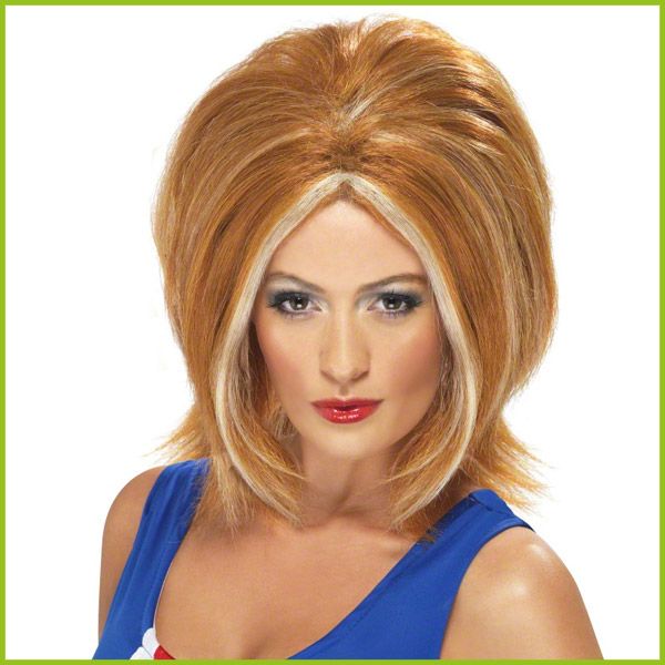  Fancy Dress Baby Sporty Ginger Blonde Pig Tails Black Wigs