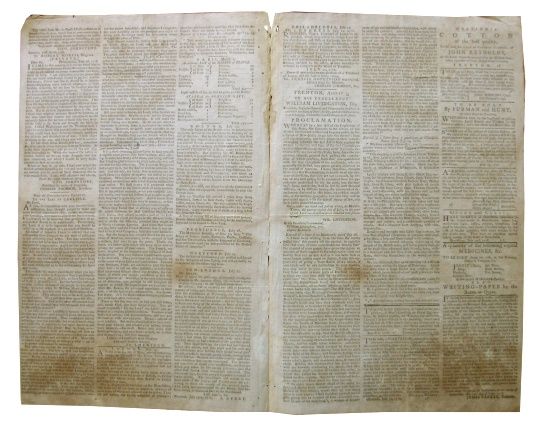 1778 New Jersey Gazette   AMERICAN REVOLUTIONARY WAR   Peace