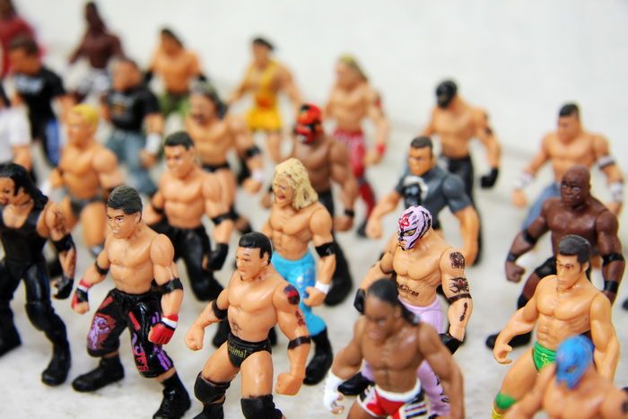 miniature wrestling figures