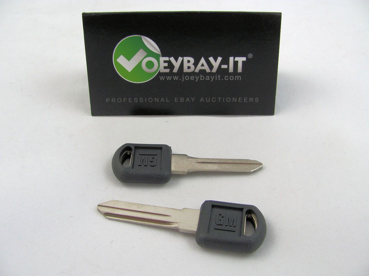 Genuine GM Blank Key Pair 1997 1999 Pontiac Grand Am 26049794 Free