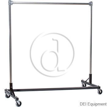 Garment Z Rack Heavy Duty 60 Long Base Single Rail w 60 Uprights