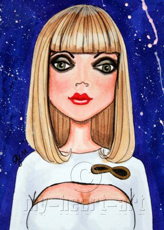 ACEO Limited Edition Print 3 5 Galaxina Sci Fi Geri Centonze