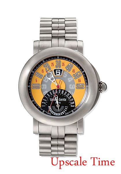 Gerald Genta Arena Bi Retro Mens Watch Titanium BSP Y 80 264 B8 BD