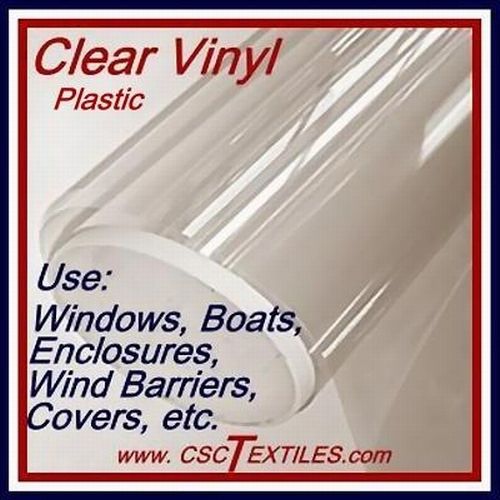 Marine CLEAR UVR 30gge VINYL 5yd 54w for Boats, Window, Eisenglass