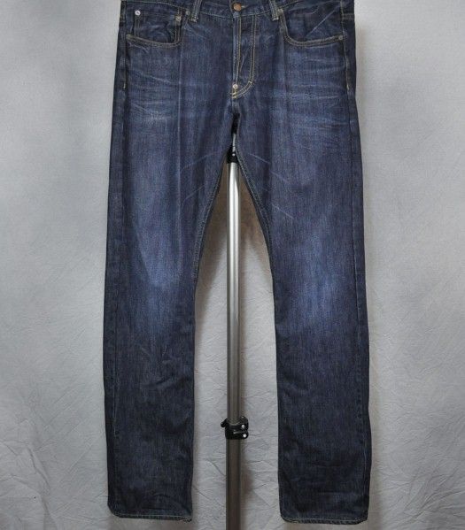 Gilded Age Jeans Straight Leg Button Fly Made in Italy $200 Mens 34 34