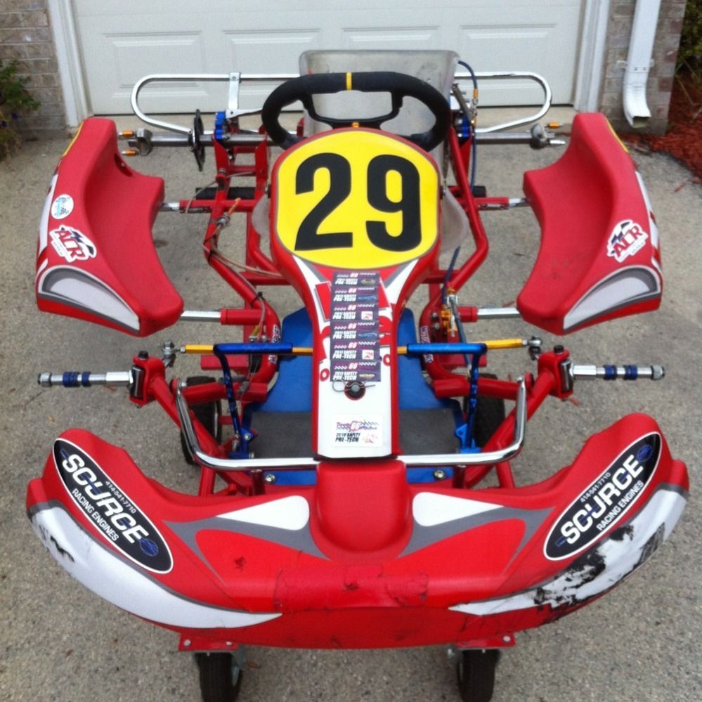 Used 2010 Birel AR28 Z Racing Go Kart Jr Sportsman Chassis