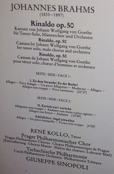 GIUSEPPE SINOPOLI and Czech Philharmonic Orchestra and Prague
