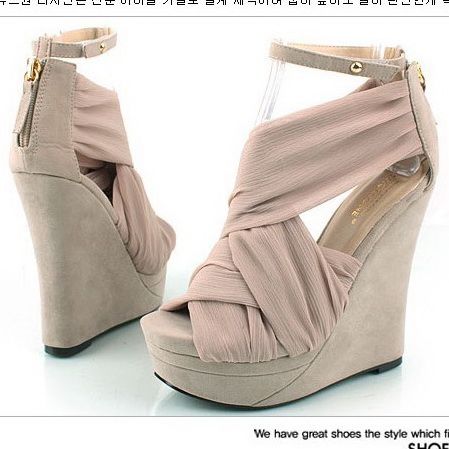 Given New Women Wedge Platform Ankle Strap Sandals Shoes