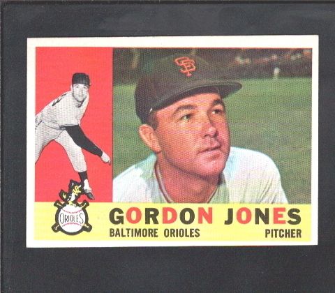 1960 Topps Baseball 98 Gordon Jones NRMT