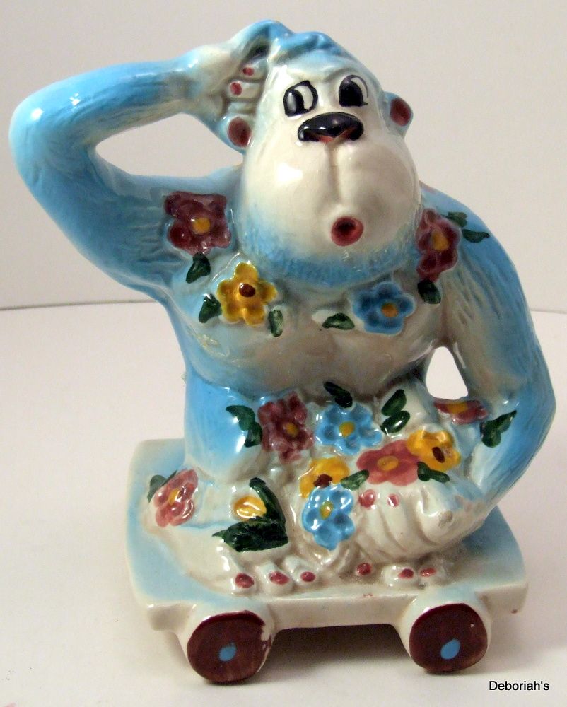 RARE Gorilla Planter by F Thurston Sanders Calif Originals