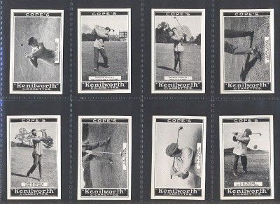 GOLF TOBACCO CARDS. COPE BROS. & CO. GOLF STROKES (1923).