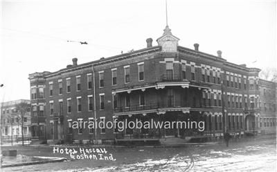 Photo c1905 Goshen Indiana Hascall Hotel